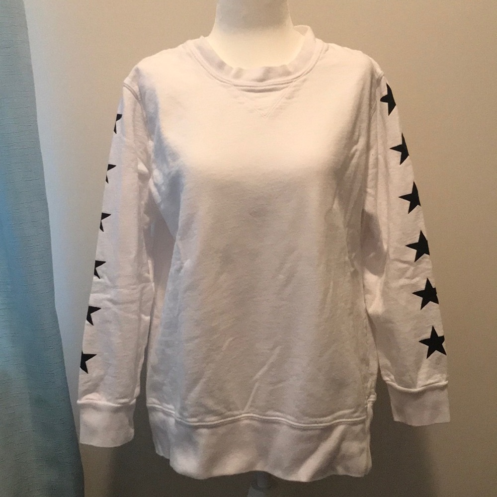 Monrow Sweatshirt Stars on Sleeves XS